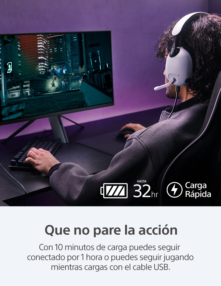 Audífonos gamer Over-Ear Inzone H9 inalámbricos con cancelación de ruido