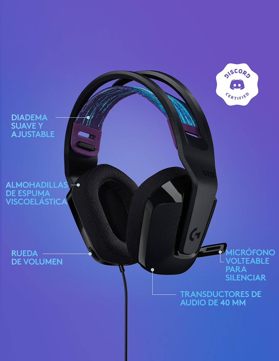 Audífonos Over-Ear 335 Alámbricos