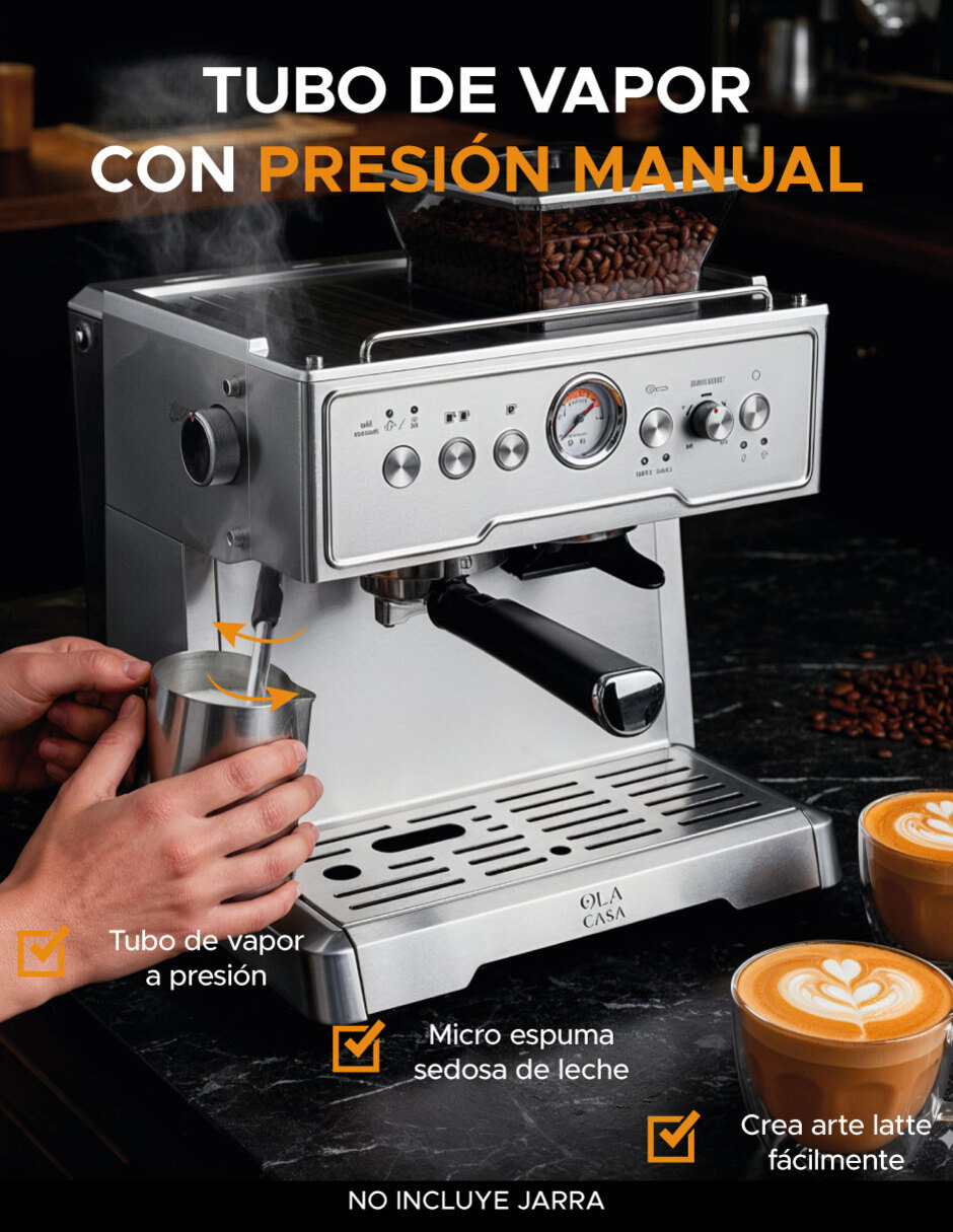 Cafetera con molino cafetera expresó cafetera con molino
