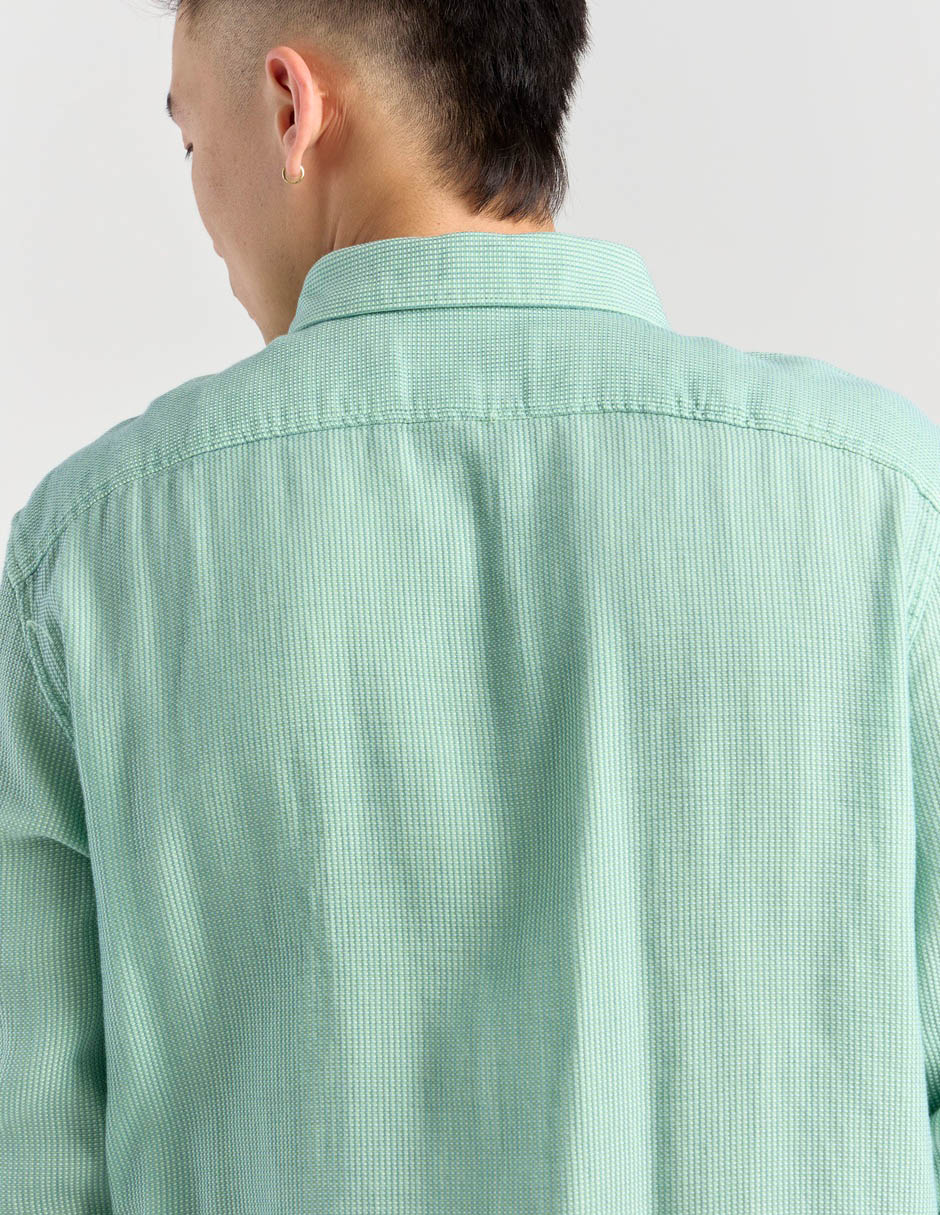 Camisa casual manga larga para hombre