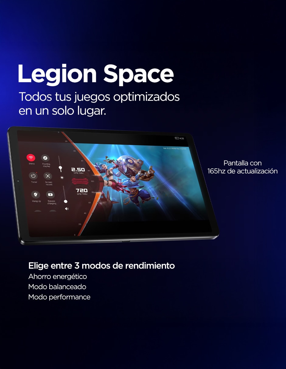 Tablet Legion Tab 7 pulgadas 256 GB de almacenamiento de 12 GB RAM