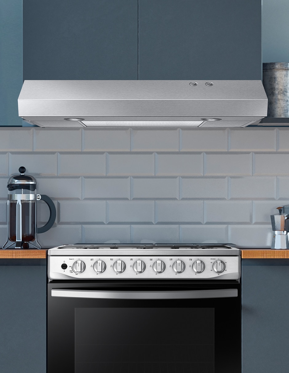 Campana de pared NK30B3000US/AX de acero inoxidable