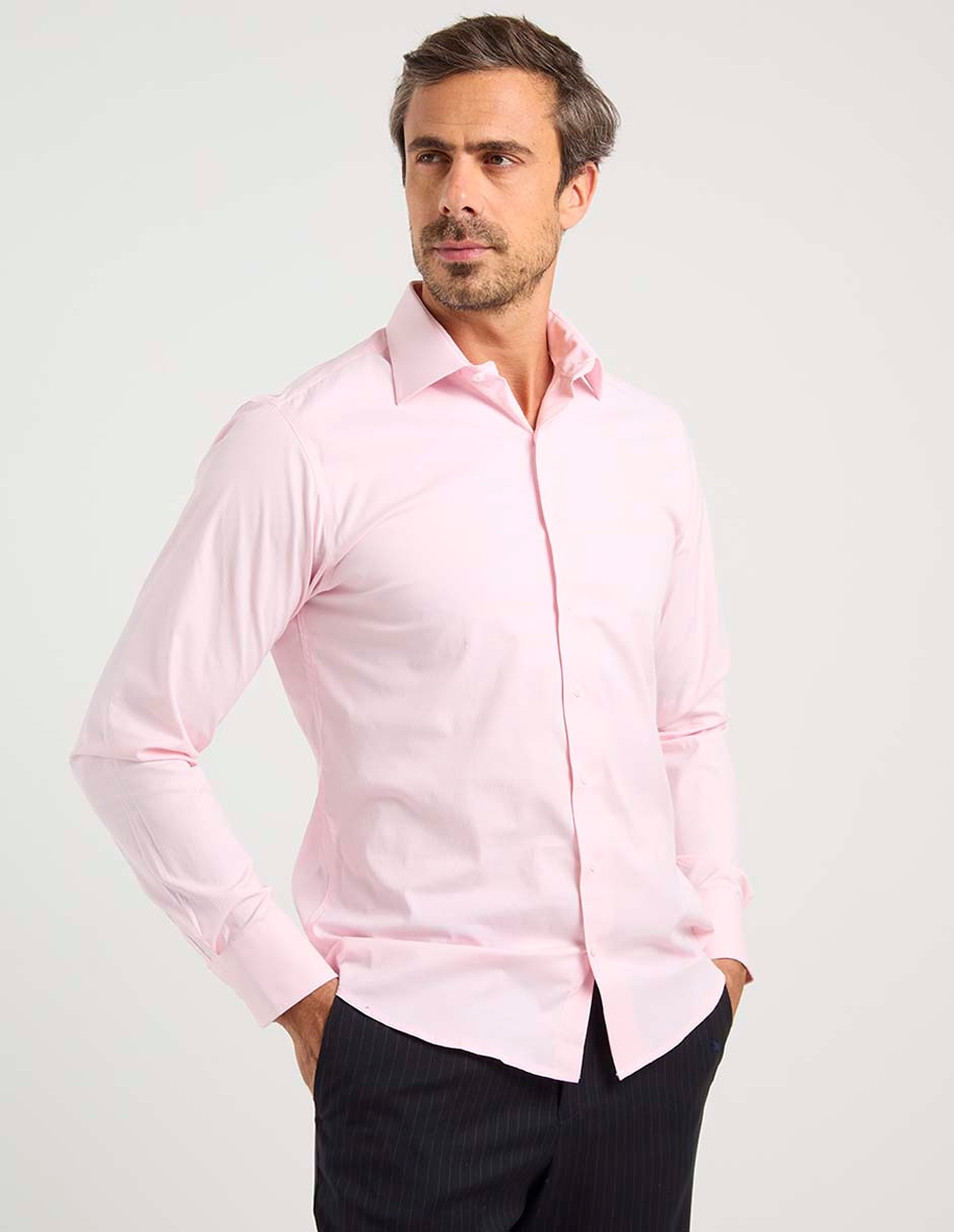 Camisa de vestir manga larga para hombre