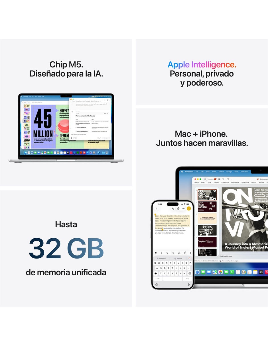 MacBook Air 13 pulgadas Chip M5 16 GB RAM 512 GB SSD Medianoche