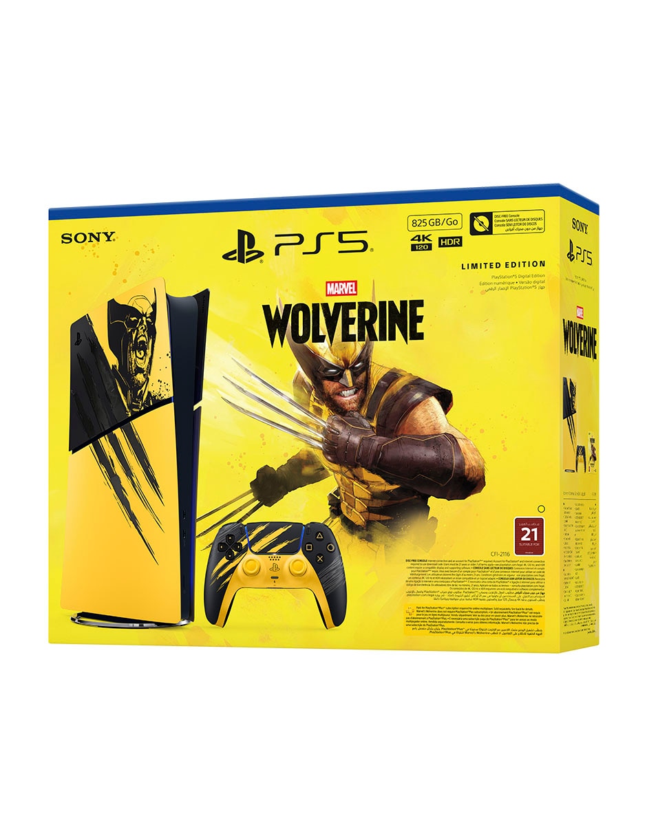 Consola fija PS5 de 825 GB edición Limitada Wolverine