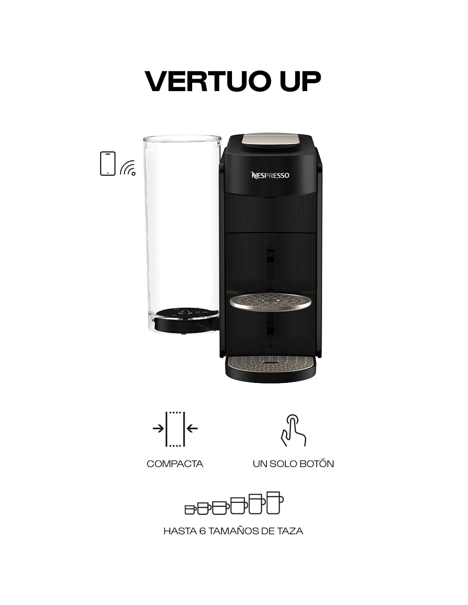Cafetera de cápsula Vertuo Up Black