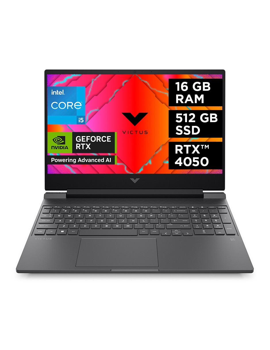 Laptop gamer Victus15-fa2701la 15.6 pulgadas Full HD Intel Core i5 NVIDIA Geforce RTX 4050 16 GB RAM 512 GB SSD