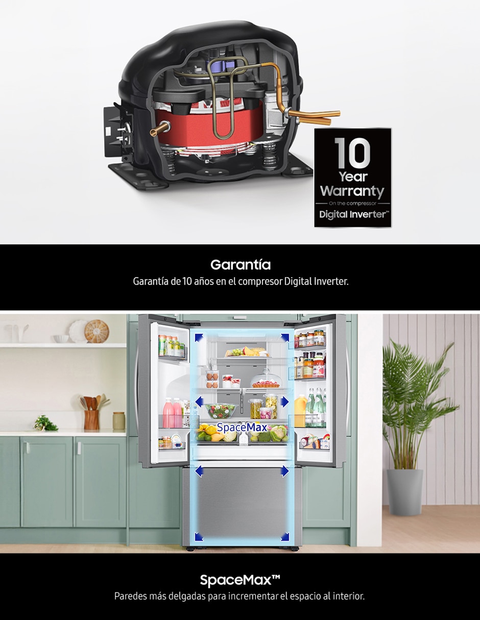 Refrigerador french door 32 pies tecnología inverter RF32CG5A10S9EM