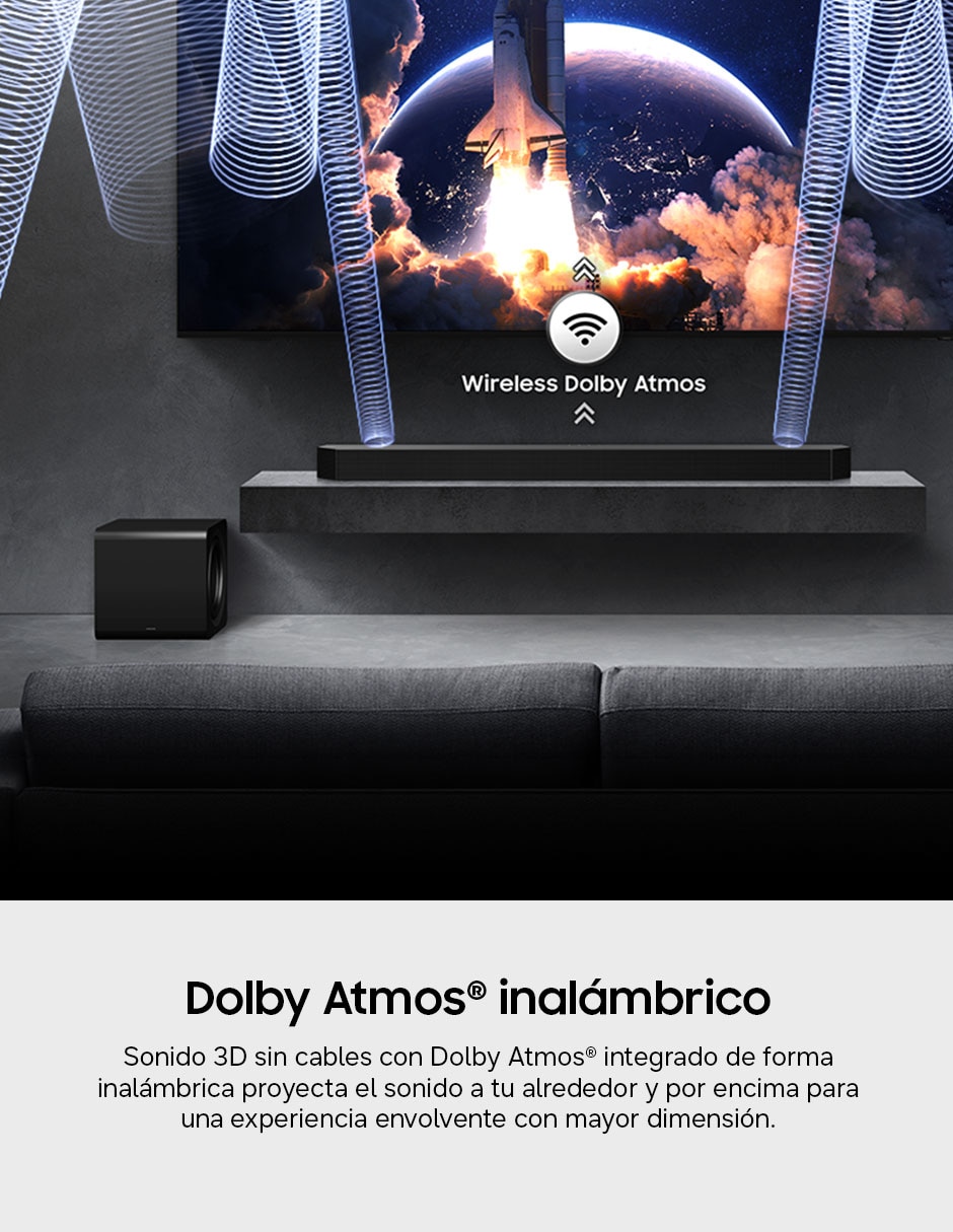 Barra de sonido hw-q990h/zx con subwoofer