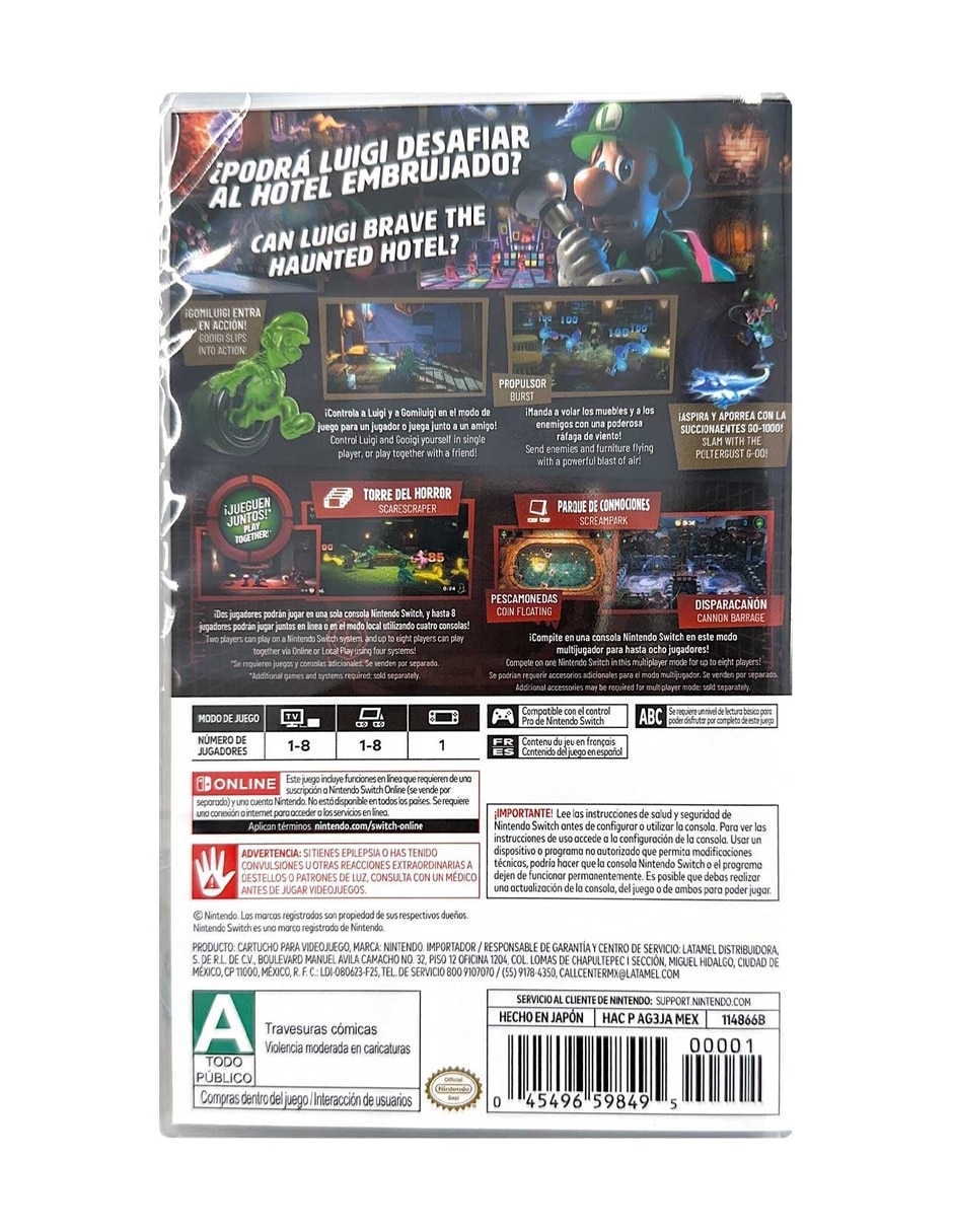 Juego estándar luigi's mansion 2 hd estándar