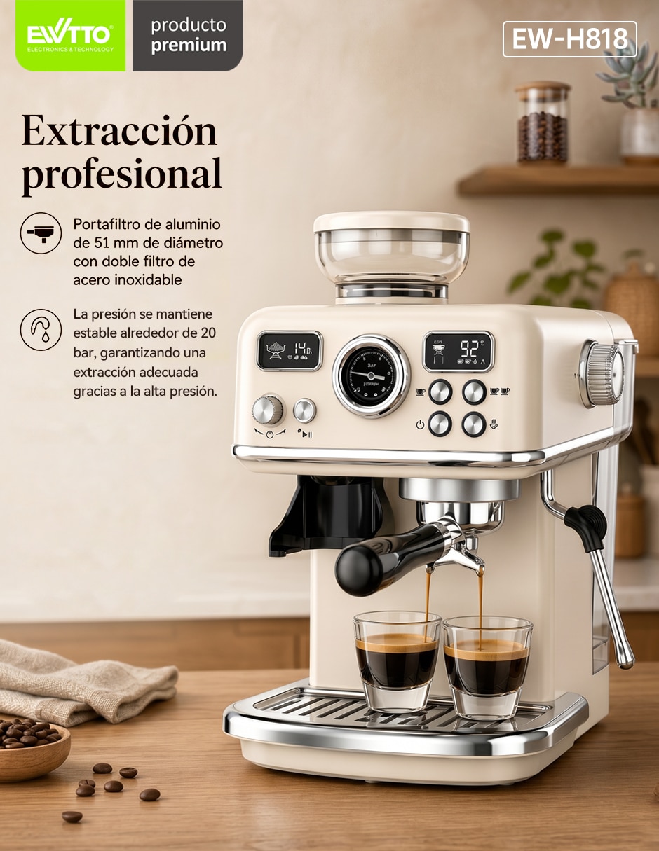 Cafetera con molino EW-H818