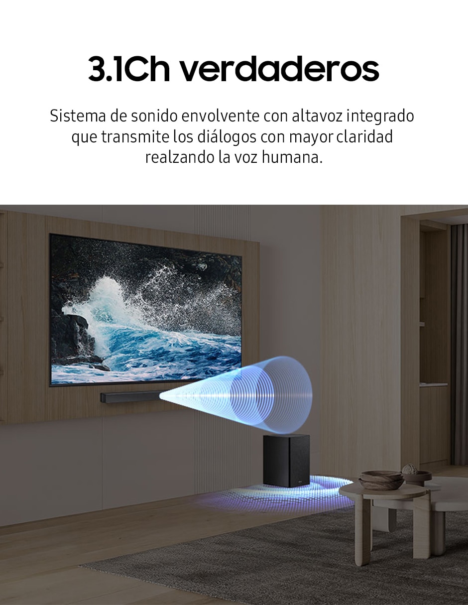 Barra de sonido hw-b650f/zx con subwoofer