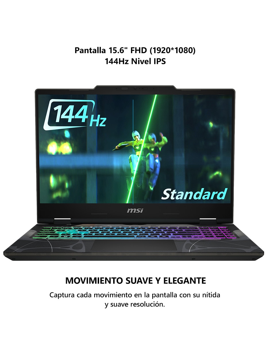 Laptop gamer Cyborg 15 B2RWEKG-455MX 15.6 pulgadas Full HD Intel Core 7 240H NVIDIA GeForce RTX 5050 16 GB RAM 512 GB SSD