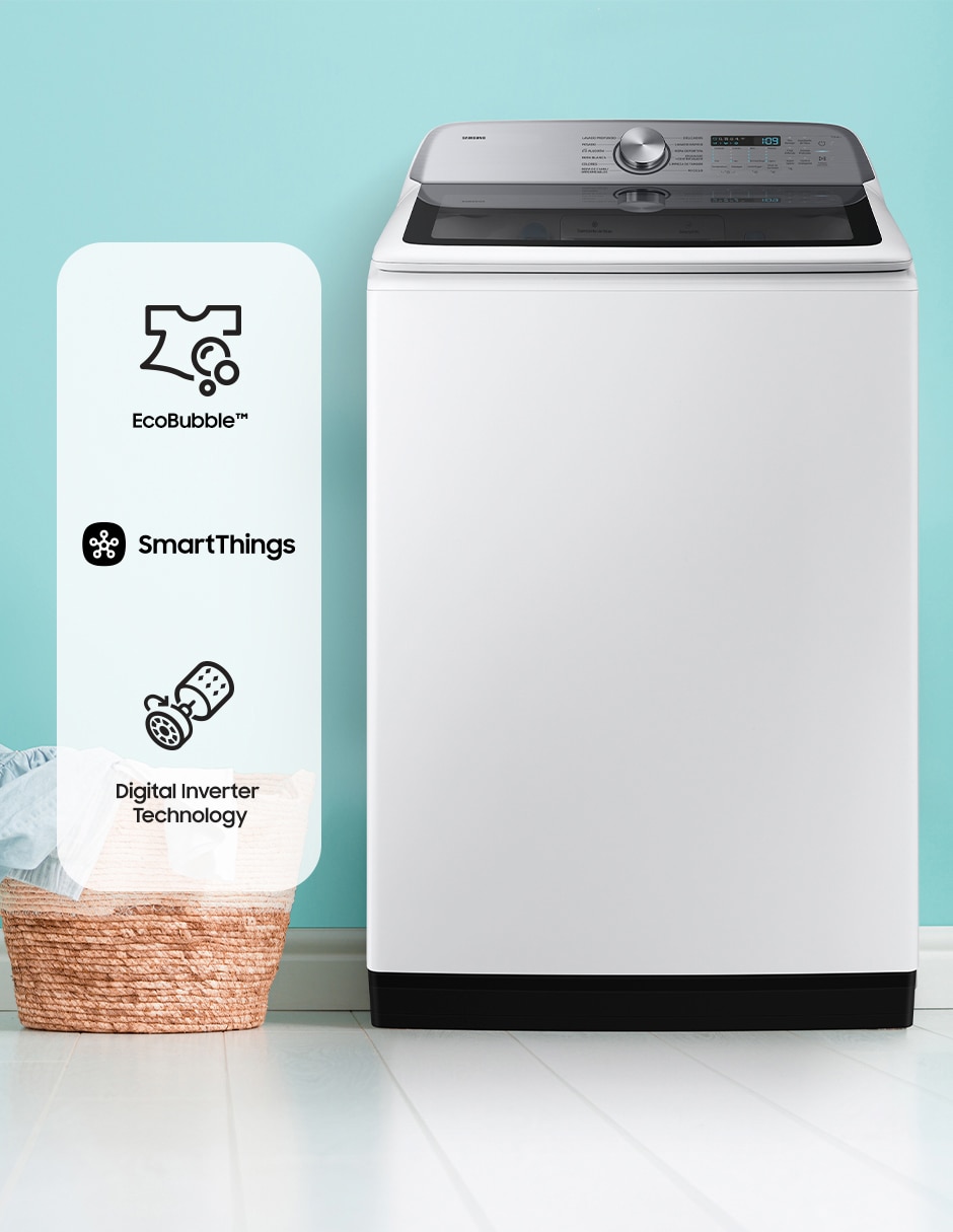 Lavadora 25 kg automática carga superior WA25DG5505AWAX
