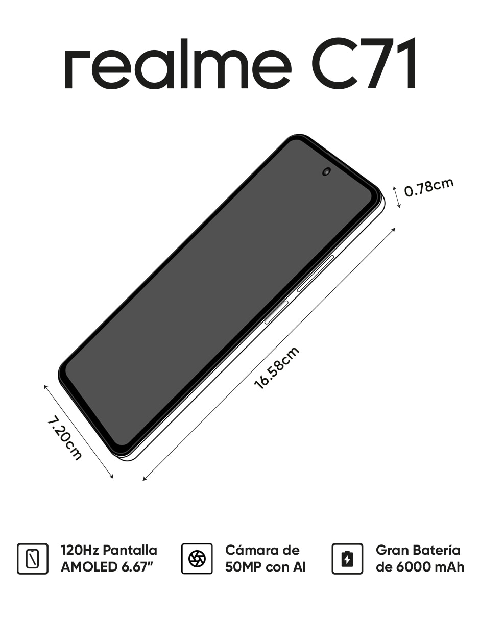 C71 LCD 6.67 pulgadas