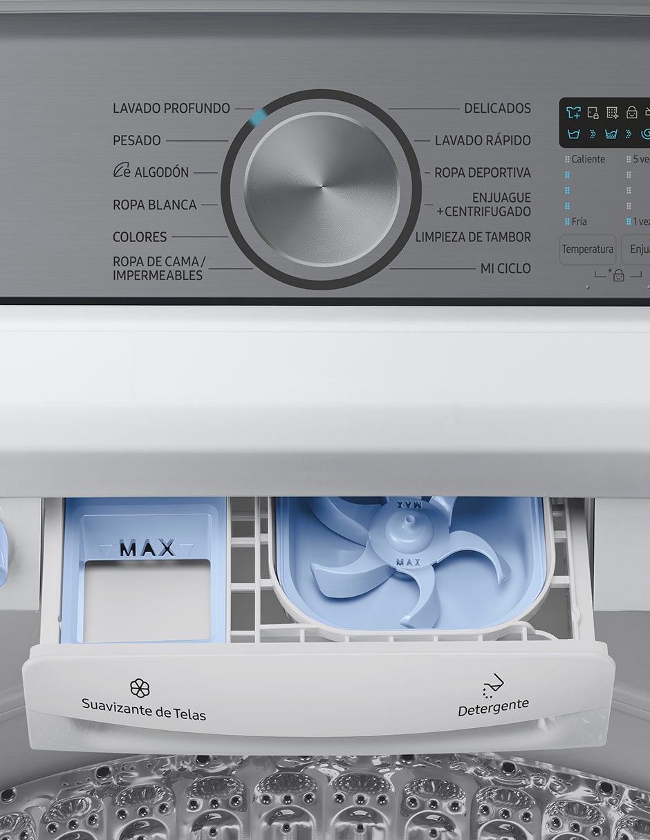 Lavadora 25 kg automática carga superior WA25DG5505AWAX