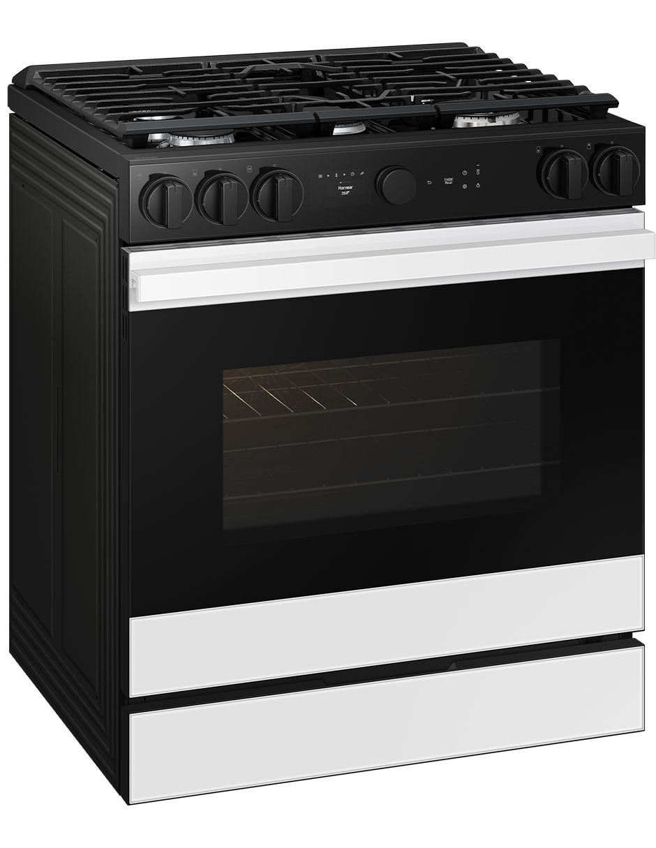 Estufa de piso a gas lp Bespoke 76.1 cm NSG6DB850012AX de 5 quemadores