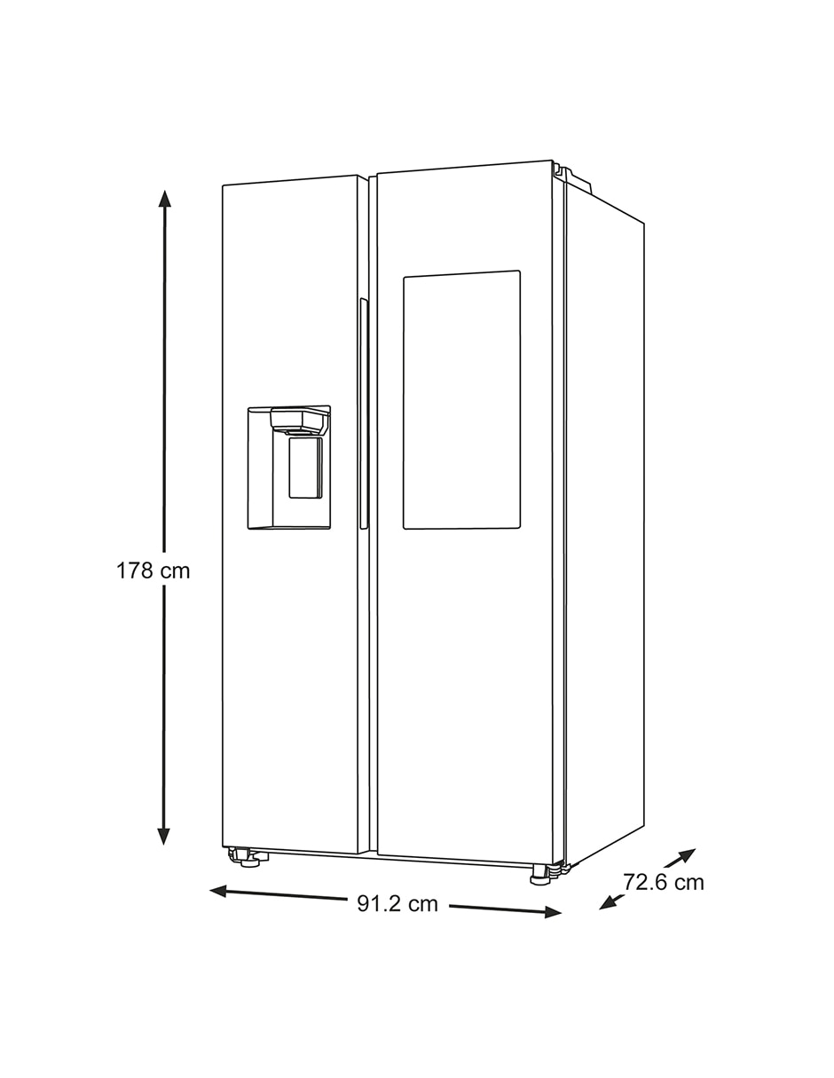 Refrigerador dúplex 22 pies cúbicos tecnología inverter y tecnología no frost RS22T5561B1/EM