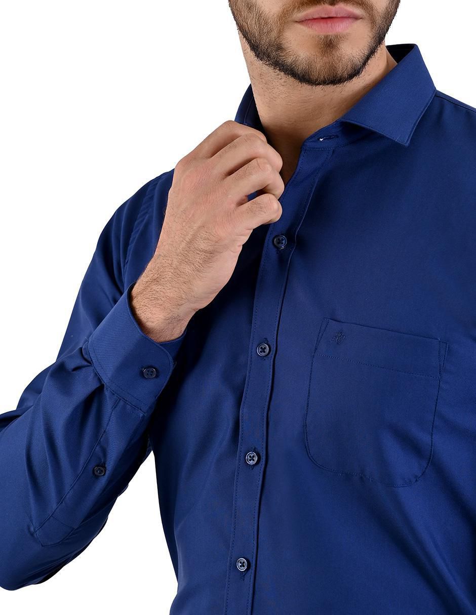 Camisa de vestir manga larga para hombre