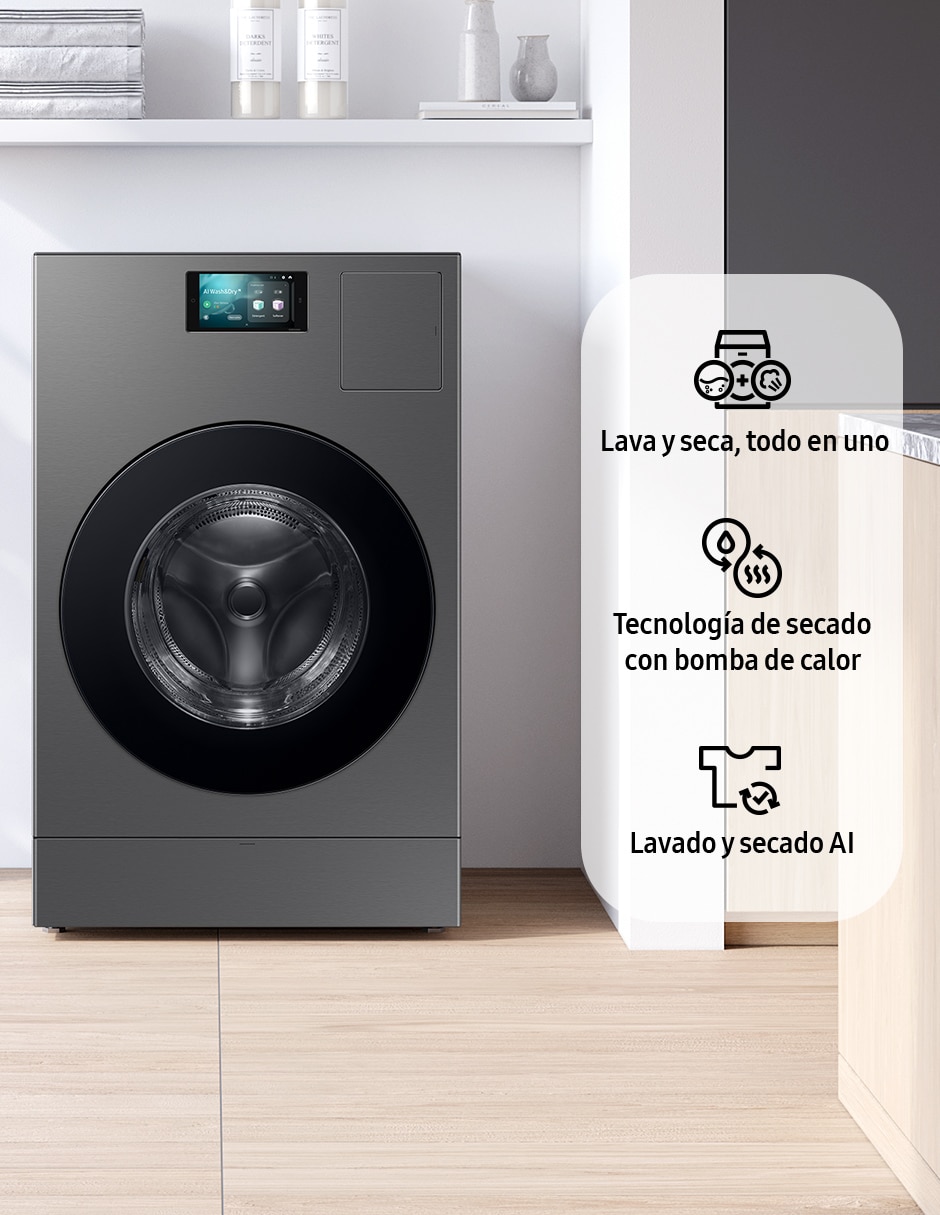Lavasecadora eléctrica 26 kg 15 kg WD26DB8995BZAX