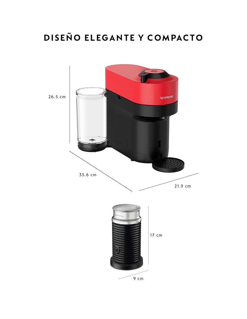 Combo cafetera y aeroccino Vertuo Pop A3KGCV6-USRE-NE